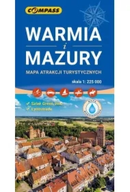 Mapa atrakcji turystycznych Warmia i Mazury