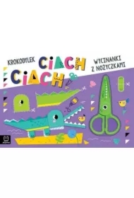 Wycinanki z nożyczkami. Krokodylek ciach, ciach!