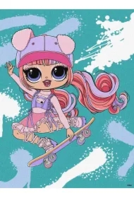 Malowanie po numerach - Tweens LOL Skate Dance