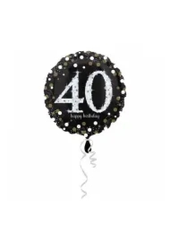 Balon foliowy Sparkling Birthday 40