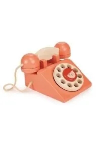Telefon stacjonarny drewniany