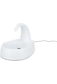 Curved Stream, poidło automatyczne, dla kota, białe, plastik, 25 x 24, 5 x 35 cm