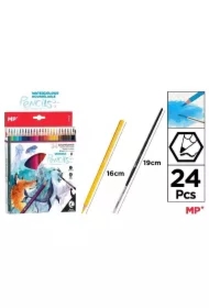 Kredki akwarelowe + pędzelek 24 kolory