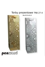 Torebka prezentowa 36x10,5x10,5cm MIX