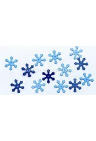 Konfetti płatki śniegu niebieskie 14g