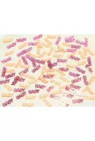 Konfetti metalizowane Happy Birthday fioletowe