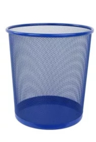 Kosz okrągły mały niebieski