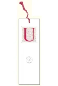 Zakładka do książki z anagramem Litera U