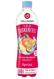 Napój gazowany o smaku brzoskwinia - marakuja bez cukru