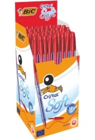 Długopis Cristal Soft czerwony (50 szt)