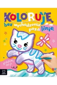 Koloruję bez wychodzenia poza linię Kotek brokat