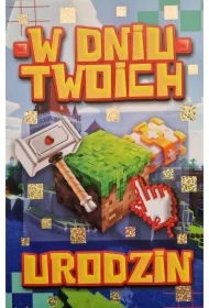 Karnet urodziny dla gracza