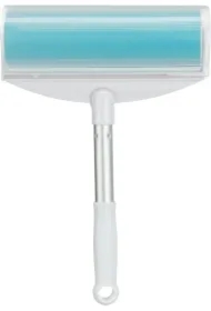 Rolka do sierści XXL, biała/turkus, silikon, 20 x 30cm