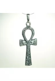 Krzyż Ankh z hieroglifami, oksydowany