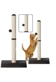 Drapak dla kota słupek do drapania ciemnoszary