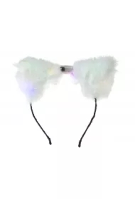 Opaska świecąca z uszami pluszowymi