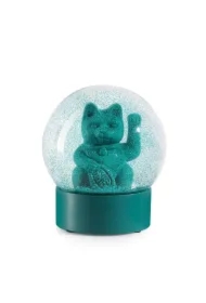 Kula śnieżna - Lucky Cat zielony