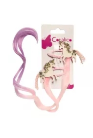 Spinki ze sztucznymi włosami