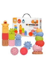  Klocki sensoryczne Zestaw Montessori 18 szt