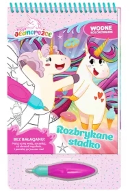 Rozbrykane stadko. Moje Jednorożce. Wodne kolorowanie