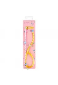 Spinki do włosów doczepiane warkoczyki serduszka różowe Ulla