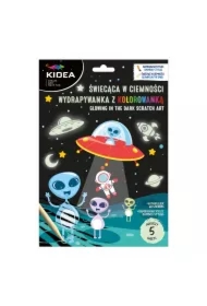 Wydrapywanka z malowanką świecąca Kosmos