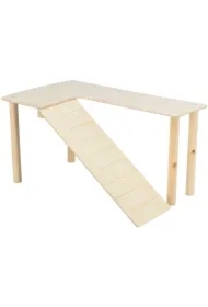 Platforma z rampą, dla myszy/chomików, drewno, 47 x 25 x 30 cm