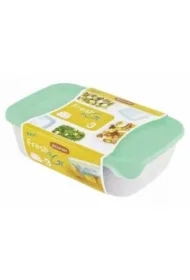 Curver zestaw pojemników fresh&go seledynowy/transparentny