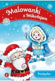 Malowanki z Mikołajem. Śnieżynka