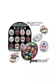 Magnesy świąteczne pisanki duże 12 szt