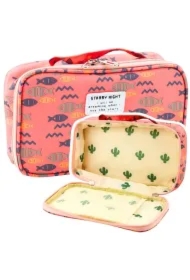 Piórnik szkolny Ryby różowy 22,5cm