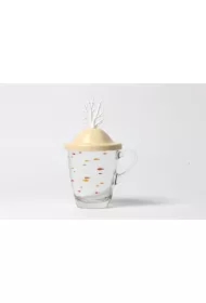 Kubek z przykrywką Coral biały 10322-CR-WH