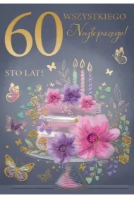 Karnet A5 Urodziny 60