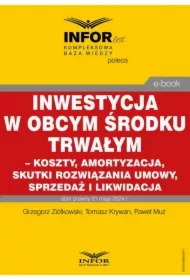 Inwestycja w obcym środku trwałym &ndash; koszty, amortyzacja, skutki rozwiązania umowy, sprzedaż i likwidacja