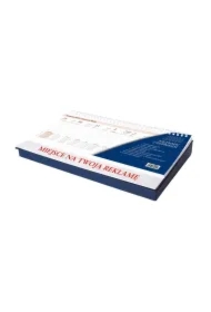 Kalendarz biurkowy 2026 z piórnikiem granatowy