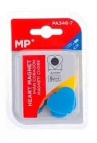 Magnesy serduszka kolorowe 5 szt