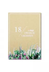 Kartka okolicznościowa Urodziny 18