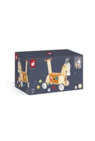 Jeździk i pchacz 2w1 z sorterem kształtów Osiołek Farma 12 m+