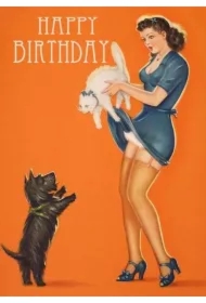 Karnet B6 z kopertą Urodziny Kot i pies