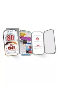 Karnet urodziny 80