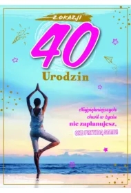 Karnet Urodziny 40