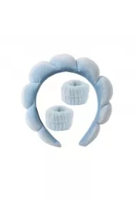 Opaski na głowę i nadgarstki z mikrofibry Niebieski O536N