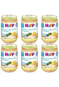 Makaron z rybą morską i brokułami po 9. miesiącu zestaw