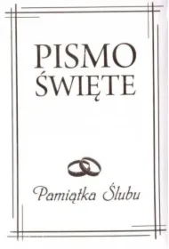 Pismo Święte. Pamiątka ślubu