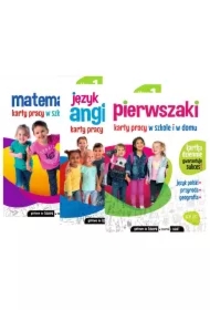Pakiet Matematyka. Karty pracy w szkole i w domu. Klasa 1, Język angielski. Karty pracy w szkole i w domu. Klasa 1, Pierwszaki. Karty pracy w szkole i w domu