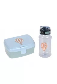 Zestaw na lunch Lunchbox + Tritanowa butelka - bidon 460 ml Tiny Drivers Balon