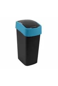 Curver kosz na śmieci flip bin czarny /niebieski
