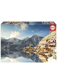 Puzzle 1500 el. Hallstatt zimą Austria