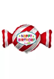 Balon foliowy Słodki cukierek czerwony 53x92cm