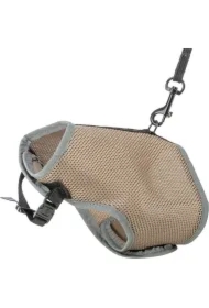 Miękkie szelki, dla kota, taupe, 24&ndash;42 cm, 1.20 m, ze smyczą